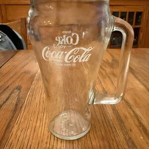 Libbey Canada Vintage Coca-Cola Coke Glass With D Handle
